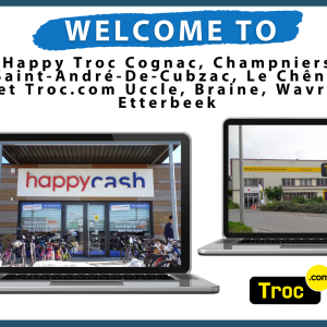 Encore de nombreux magasins Happy Cash et Troc.com qui se sont équipés ses dernières semaines...